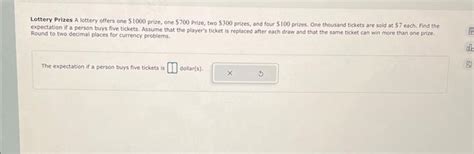 SOLVED: 2. (10 pts). A lottery offers one $ 1000 prize, one.